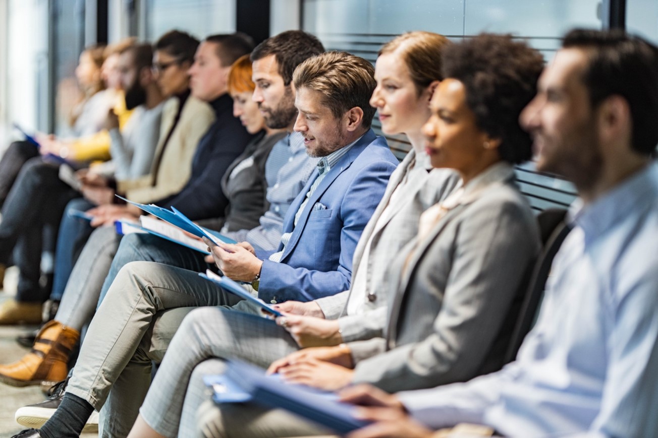 People watching a presentation